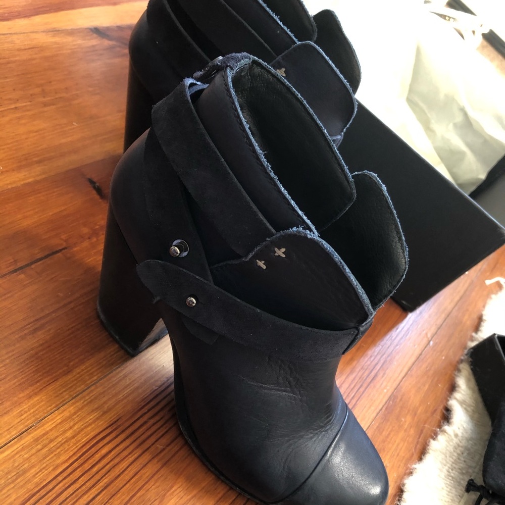 Rag And Bone Harrow Blue Booties - image 7